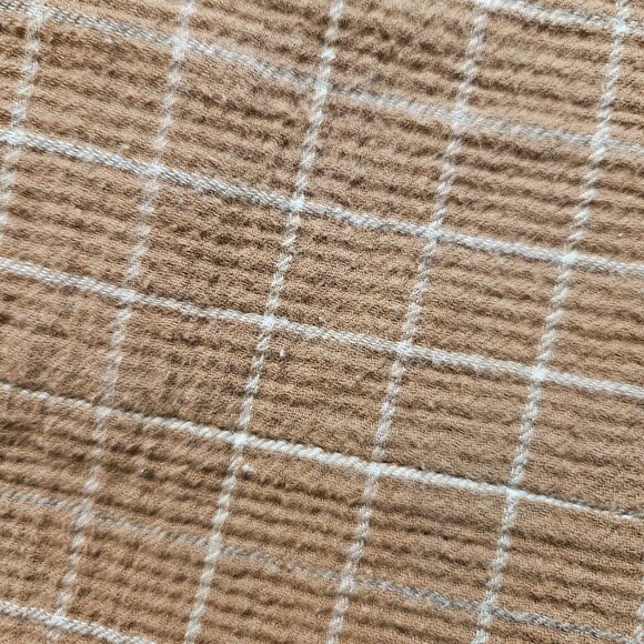 Madewell Waffleback Pull-On High-Rise Women Tapered Pants Windowpane Medium Tall - Picture 9 of 12